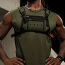 Chest Rig Esportivo Resistente à Água – Bolsa Leve com Fecho em Zíper para Aventuras, Corrida e Fitness