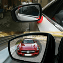 2 Pcs Rainproof Car Rearview Mirror Sticker Anti-fog Protective Film Rain Shield