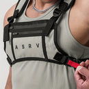 Chest Rig Esportivo Resistente à Água – Bolsa Leve com Fecho em Zíper para Aventuras, Corrida e Fitness