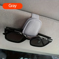 [1pcs Universal Sun Visor Glasses] 1pc Universal Car Sun Visor Glasses Clip, Pu Material, Auto Eyeglasses Holder, Vehicle Interior Accessories, Eyewear Storage Bracket