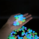100pcs Glow-in-the-Dark Pebbles - Enhance Your Garden Or Aquarium With Natural Crystals!