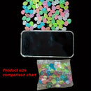 100pcs Glow-in-the-Dark Pebbles - Enhance Your Garden Or Aquarium With Natural Crystals!
