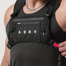 Chest Rig Esportivo Resistente à Água – Bolsa Leve com Fecho em Zíper para Aventuras, Corrida e Fitness