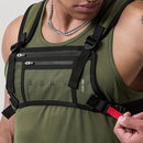 Chest Rig Esportivo Resistente à Água – Bolsa Leve com Fecho em Zíper para Aventuras, Corrida e Fitness