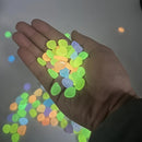 100pcs Glow-in-the-Dark Pebbles - Enhance Your Garden Or Aquarium With Natural Crystals!