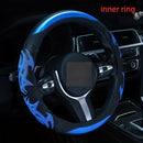 Four Seasons Universal Car Steering Wheel Cover in Faux Leather Film Fashion Sports Design