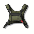 Chest Rig Esportivo Resistente à Água – Bolsa Leve com Fecho em Zíper para Aventuras, Corrida e Fitness