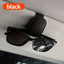 [1pcs Universal Sun Visor Glasses] 1pc Universal Car Sun Visor Glasses Clip, Pu Material, Auto Eyeglasses Holder, Vehicle Interior Accessories, Eyewear Storage Bracket