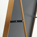 Espelho de corpo inteiro Anajqaqia 162 × 53 cm, espelho curvo de pé, espelho de chão com vidro temperado e moldura de liga de alumínio, dourado