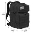 Mochila de viagem Mochilas coloridas com alça de mão para viagem Vários bolsos Mochila de assalto do exército Bolsa Bug Out de 3 dias Mochila de caminhada para campismo (666-DS)