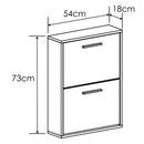 Aura modelo 2 portas balanço sapateira branca