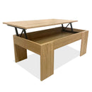 Mesa de centro elevada Nyana Home |   Mesa multifuncional com arrumação oculta |   Tampa superior elevável |   Sala Quarto de Estar |   Abertura fácil |   Dobradiças metálicas |   Funcional e versátil