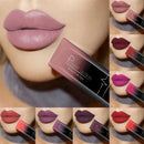 Waterproof Nude Matte Velvet Glossy Lip Gloss Lipstick Lip Balm Sexy Red Lip Tint 21 Colors Women Fashion Makeup Lipstick Tube