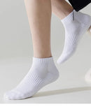 6 pares de meias esportivas com sola grossa e absorção de umidade com parte inferior acolchoada, perfeitas para corrida e esportes profissionais