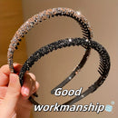 2/6 peças de tiaras antiderrapantes com strass dentado para crianças não estranho na cabeça