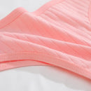 6 pçs/set tecido de algodão feminino tangas calcinha feminina com nervuras baixo aumento g-string senhoras sexy biquíni cor sólida macio íntimo S-XL