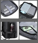 USB Mochila de Grande Capacidade, Hard Shell Commuter Bag, 17 "Computer Bag, Mala de Viagem à Prova D 'Água, Saco do Computador Notebook, Material ABS