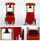 Máquina elétrica de fazer pipoca doméstica, máquina de fazer pipoca de milho, carrinho totalmente automático, popper de milho, criatividade diy para crianças
