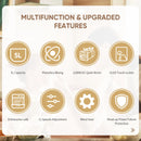 Batedeira de alimentos de cozinha BioloMix, motor DC de 1200 W e 11 velocidades, tela OLED digital, misturador de alimentos elétrico com gancho de massa, batedor