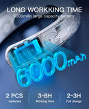 2025 novo condicionador de ar wearable usb recarregável portátil 3 refrigeração pendurado pescoço ventilador mudo 6000mah ao ar livre verão refrigerador