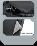 Septwolves negócios fino impresso couro crossbody sling saco homem moda casual viagem monograma impressão tecido ipad bolsa de ombro