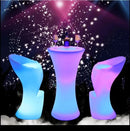 Nova mesa de bar led 16 cores mudando iluminação led mesa de cocktail luminosa brilhante fezes de barra de café para fontes de eventos de festa