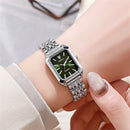 Luxury 2025 New Ladies Quartz Watch Fashion Simple Square Gold Women's Stainless Steel Clock Commercial Wristwatches Gifts