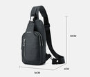 Septwolves negócios fino impresso couro crossbody sling saco homem moda casual viagem monograma impressão tecido ipad bolsa de ombro