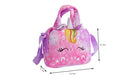 Unicórnio de pelúcia crossbody saco para meninas crianças bolsa ombro bonito estudante presente lápis caso moeda carteira acessório viagem