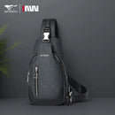 Septwolves negócios fino impresso couro crossbody sling saco homem moda casual viagem monograma impressão tecido ipad bolsa de ombro