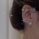 Sweet Exquisite Sparkling Zircon Butterfly Tassel Ear Cuff Clip Earring No Pierced Rhinestone Clip On Earrings For Women Jewelry