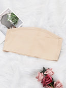 Sutiã feminino sem alças, sem acolchoamento, sem costura, botão frontal, roupa íntima confortável e suave