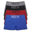 5 pçs estilo fino masculino alta elástica cor lisa confortável boxer briefs calcinha respirável