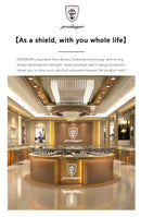 POEDAGAR Luxury Sports Men's Wristwatch Stainless Steel Waterproof Date Man Watch High Quality Casual Fashion Quartz Men Watches