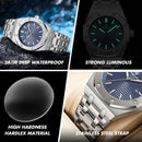 PAAZOMU Luxury Watches For Men Stainless Steel Waterproof Luminous Man Watch Date Week Fashion Casual Men's Quartz Watch Reloj
