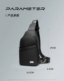 Septwolves negócios fino impresso couro crossbody sling saco homem moda casual viagem monograma impressão tecido ipad bolsa de ombro