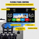 Máquina comercial de sorvete macio VEVOR - Hoppers duplos de 6L, 3 sabores, compressor de 2200W, controle LCD para bares, restauração