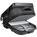 USB Mochila de Grande Capacidade, Hard Shell Commuter Bag, 17 "Computer Bag, Mala de Viagem à Prova D 'Água, Saco do Computador Notebook, Material ABS