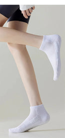 6 pares de meias esportivas com sola grossa e absorção de umidade com parte inferior acolchoada, perfeitas para corrida e esportes profissionais