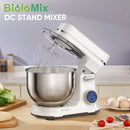 Batedeira de alimentos de cozinha BioloMix, motor DC de 1200 W e 11 velocidades, tela OLED digital, misturador de alimentos elétrico com gancho de massa, batedor