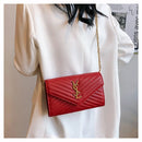 Novo envelope saco de corrente feminina crossbody saco commuter saco do telefone móvel nicho moda textura saco de ombro para mulher