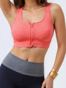 Sutiã esportivo de fitness para ioga, peito profundo em forma de U, sutiã esportivo com suporte para as costas, sutiã feminino respirável e de secagem rápida