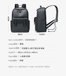 Septwolves mochila de couro de luxo para homens monograma impresso elegante mochila para portátil 15 Polegada saco de viagem preto mochila de negócios