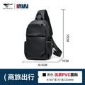 Septwolves negócios fino impresso couro crossbody sling saco homem moda casual viagem monograma impressão tecido ipad bolsa de ombro