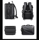 USB Mochila de Grande Capacidade, Hard Shell Commuter Bag, 17 "Computer Bag, Mala de Viagem à Prova D 'Água, Saco do Computador Notebook, Material ABS