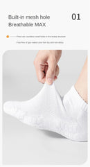 6 pares de meias esportivas com sola grossa e absorção de umidade com parte inferior acolchoada, perfeitas para corrida e esportes profissionais