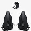 Septwolves negócios fino impresso couro crossbody sling saco homem moda casual viagem monograma impressão tecido ipad bolsa de ombro