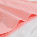 6 pçs/set tecido de algodão feminino tangas calcinha feminina com nervuras baixo aumento g-string senhoras sexy biquíni cor sólida macio íntimo S-XL