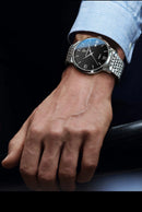 POEDAGAR Luxury Sports Men's Wristwatch Stainless Steel Waterproof Date Man Watch High Quality Casual Fashion Quartz Men Watches