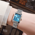 Luxury 2025 New Ladies Quartz Watch Fashion Simple Square Gold Women's Stainless Steel Clock Commercial Wristwatches Gifts